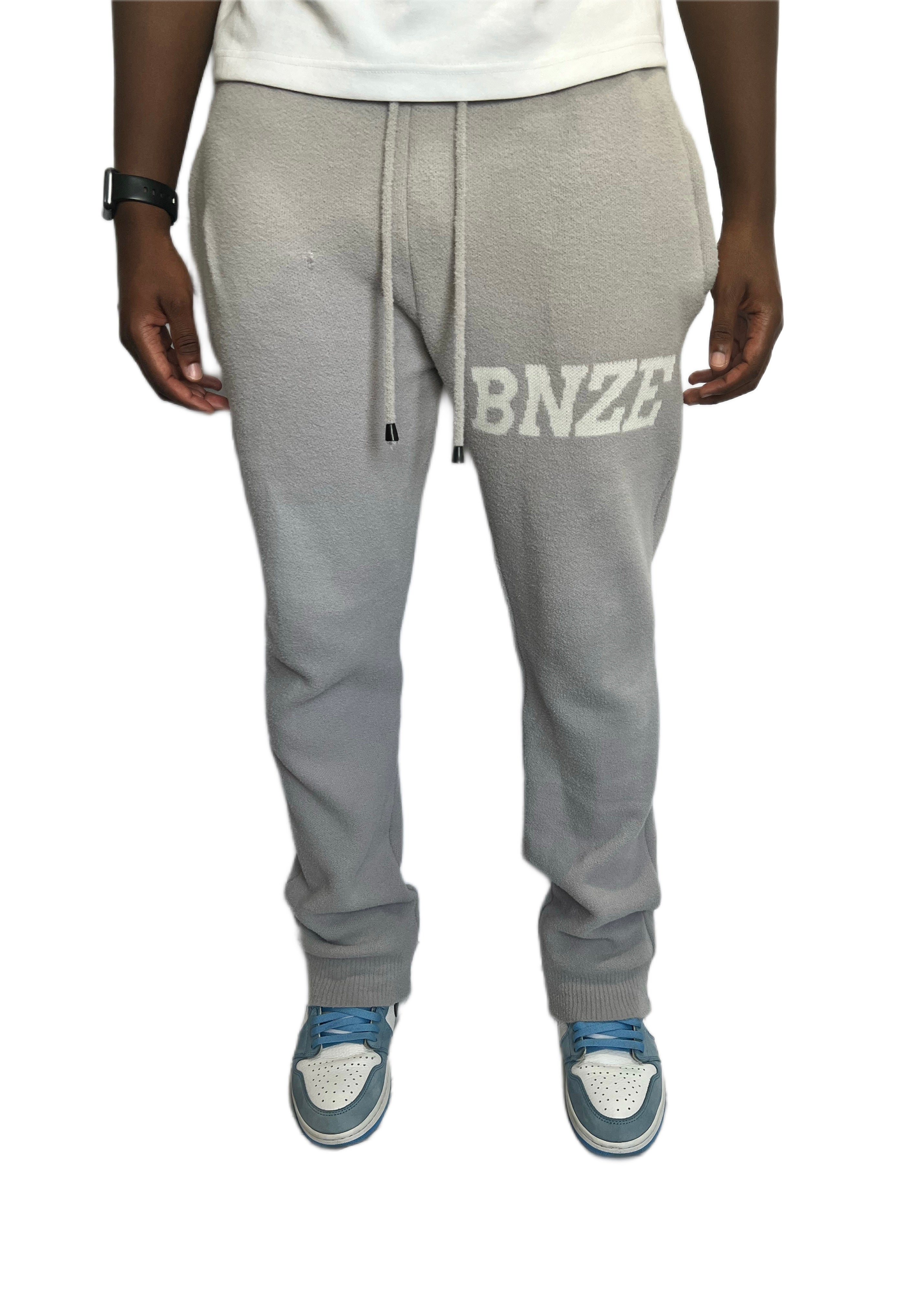 Men's Flared Bandana Fleece Pants Sweatpants - Grey, Zarnesh