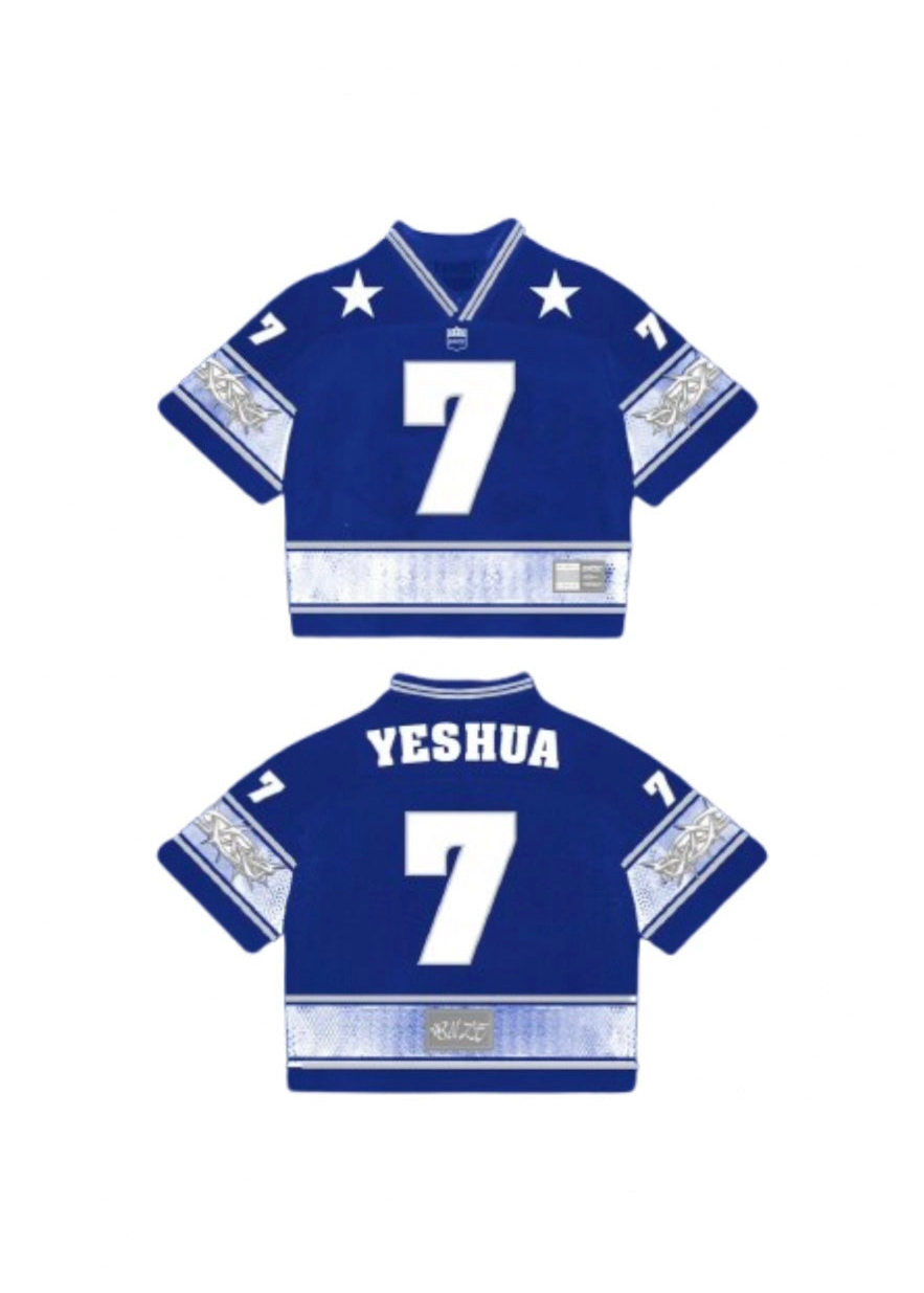 YHWH Mesh Jersey - Bleu Powered by Grace Choir Collective Edition