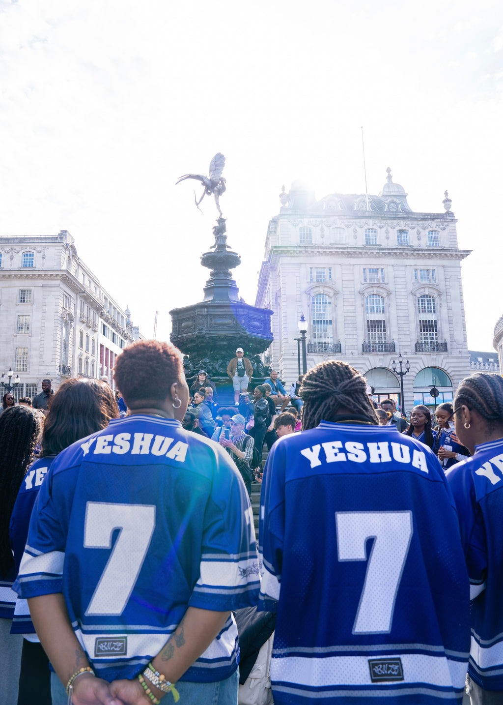 YHWH Mesh Jersey - Bleu Powered by Grace Choir Collective Edition