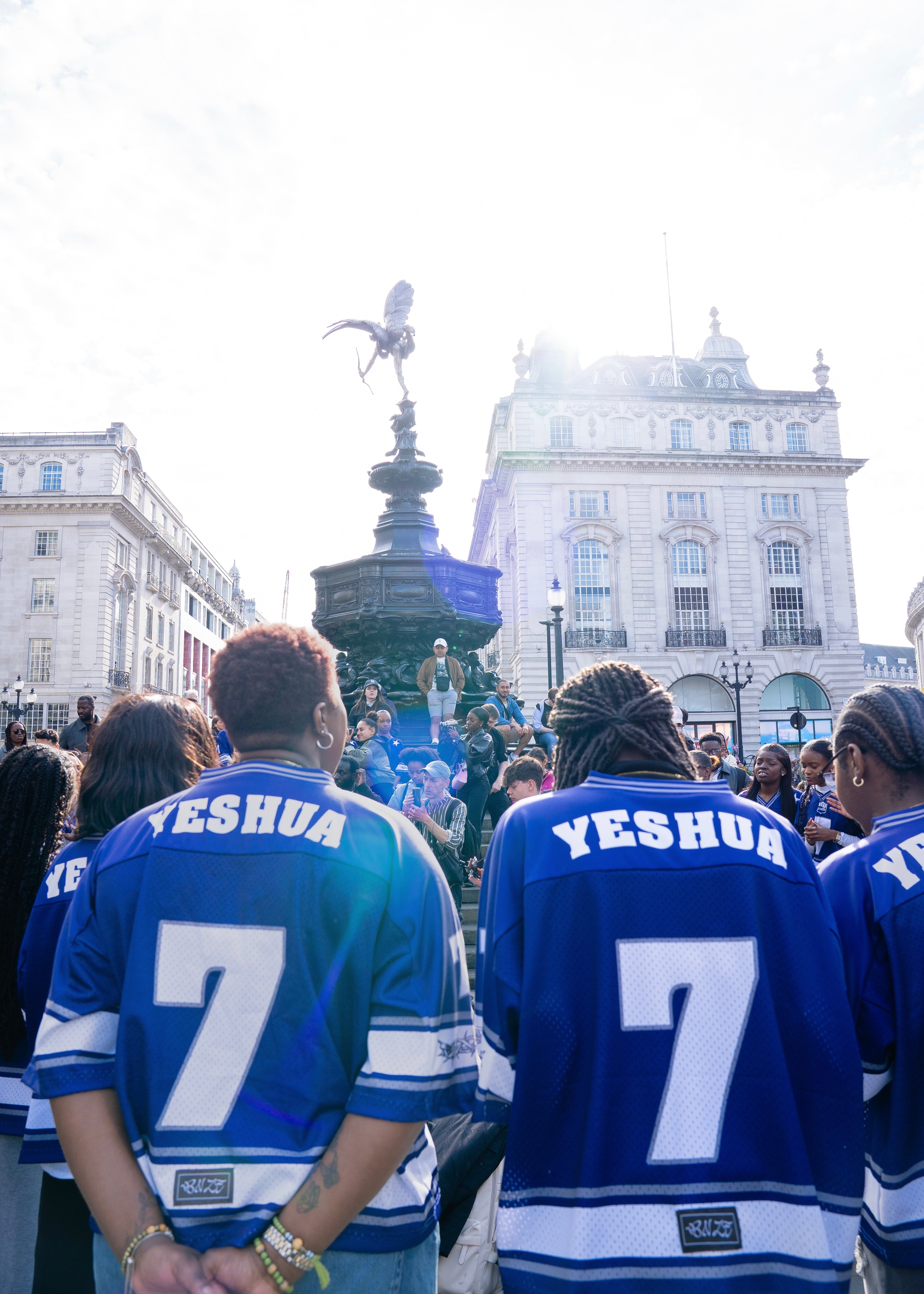 YHWH Mesh Jersey - Bleu Powered by Grace Choir Collective Edition