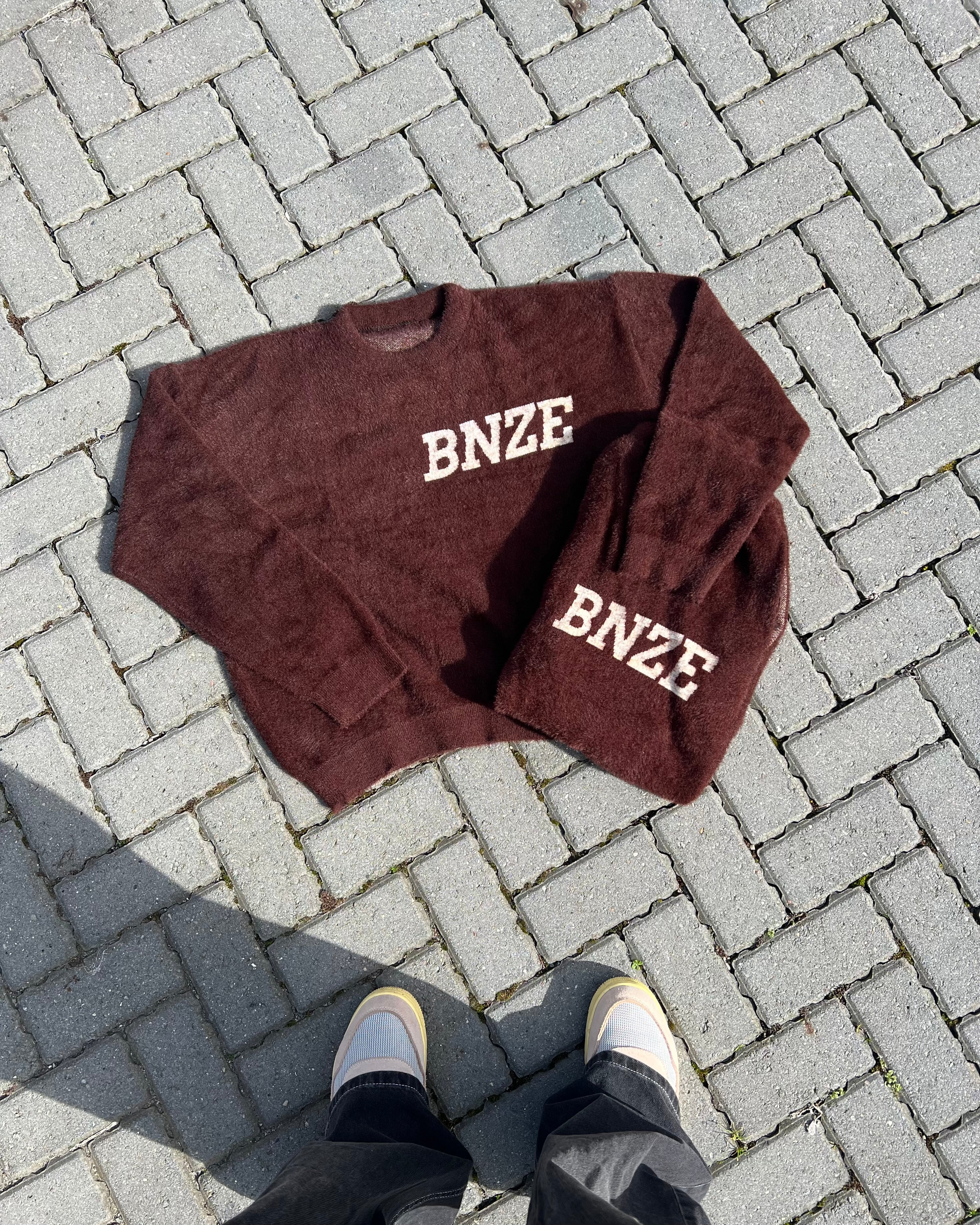 Logo Knitted Tracksuit - Brown