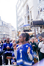 YHWH Mesh Jersey - Bleu Powered by Grace Choir Collective Edition