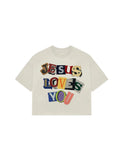 The 15:9 Tee in off-white.