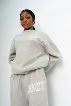 Logo Knitted Tracksuit - Grey