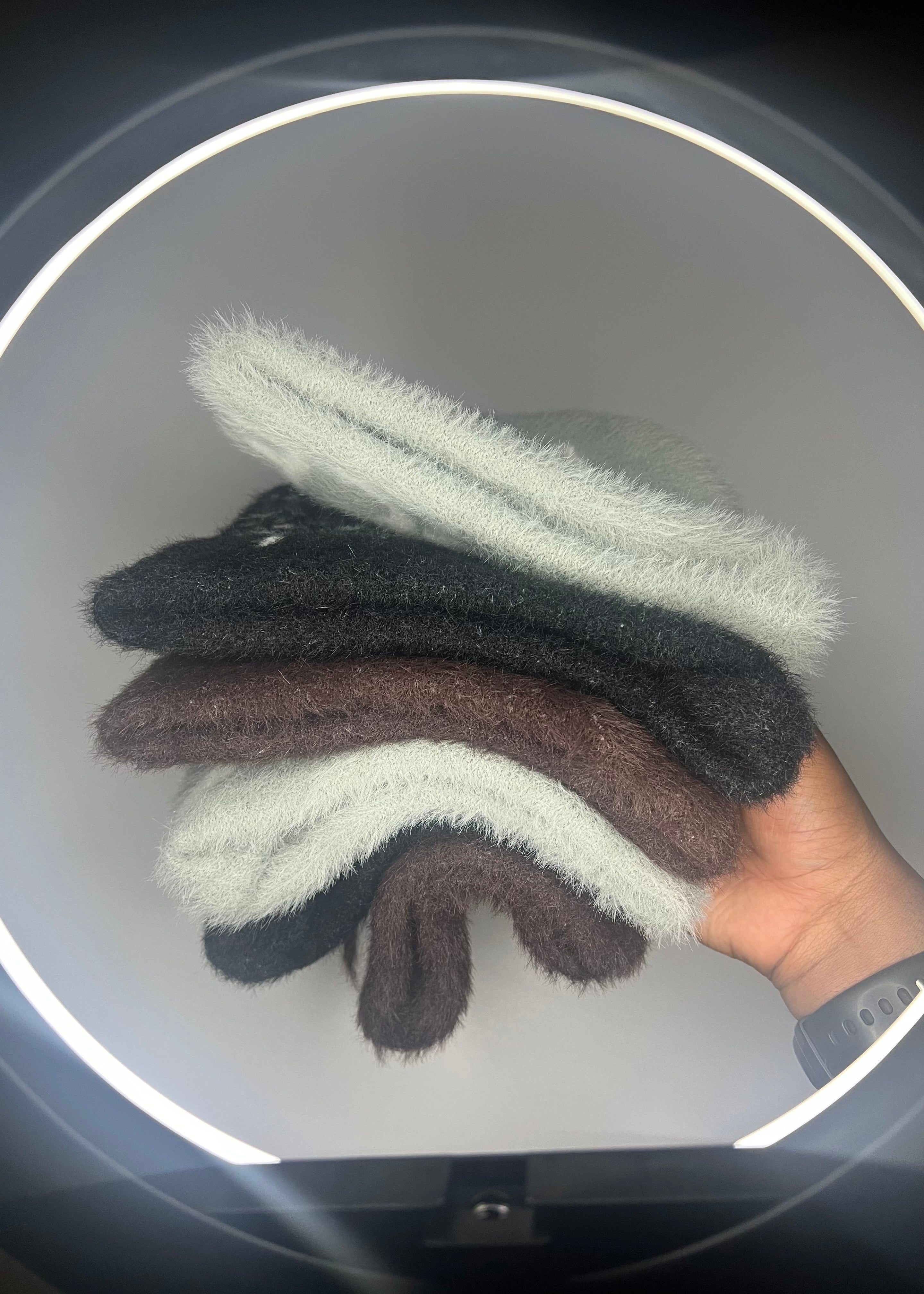 “PWRD BY GRACE” Satin Lined Mohair Beanie