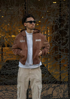 "GOD'S MASTERPIECE" Zip Hoodie - Mocha