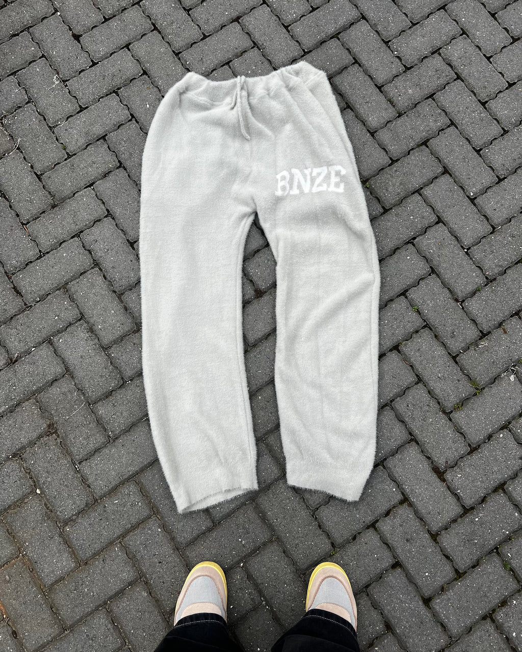 Logo Knitted Tracksuit - Grey