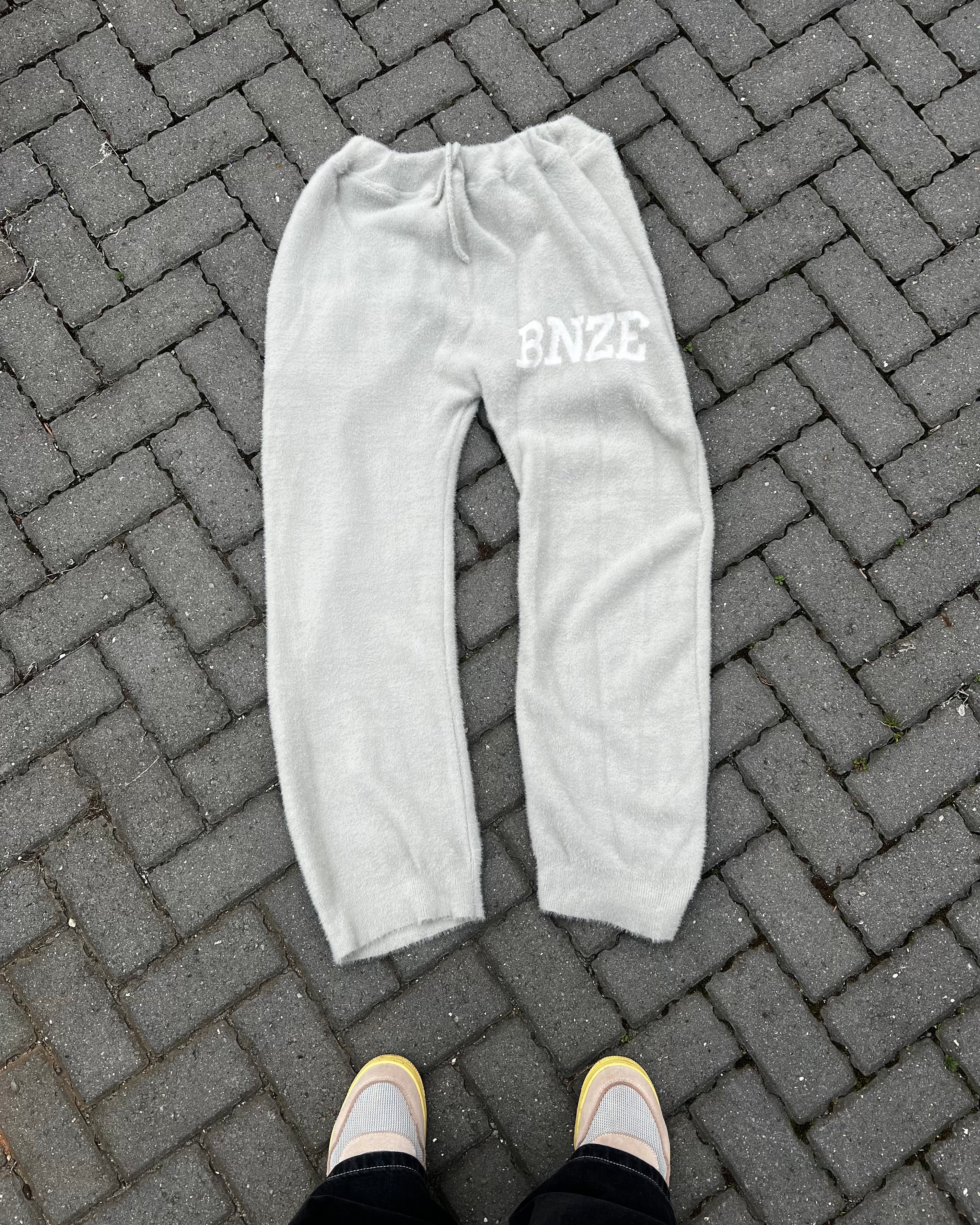 Logo Knitted Tracksuit - Grey