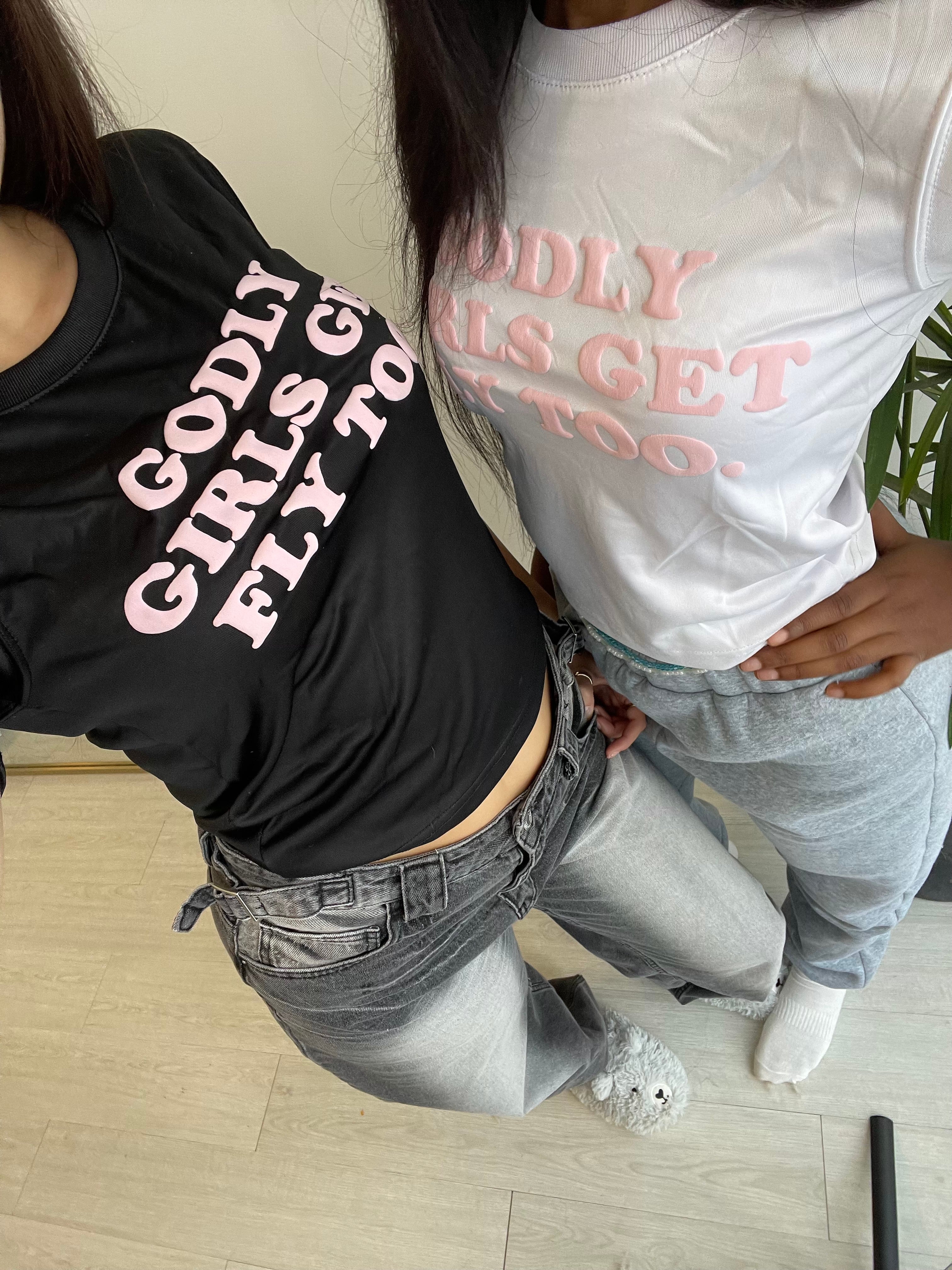 “GODLY GIRLS GET FLY TOO” - baby tee