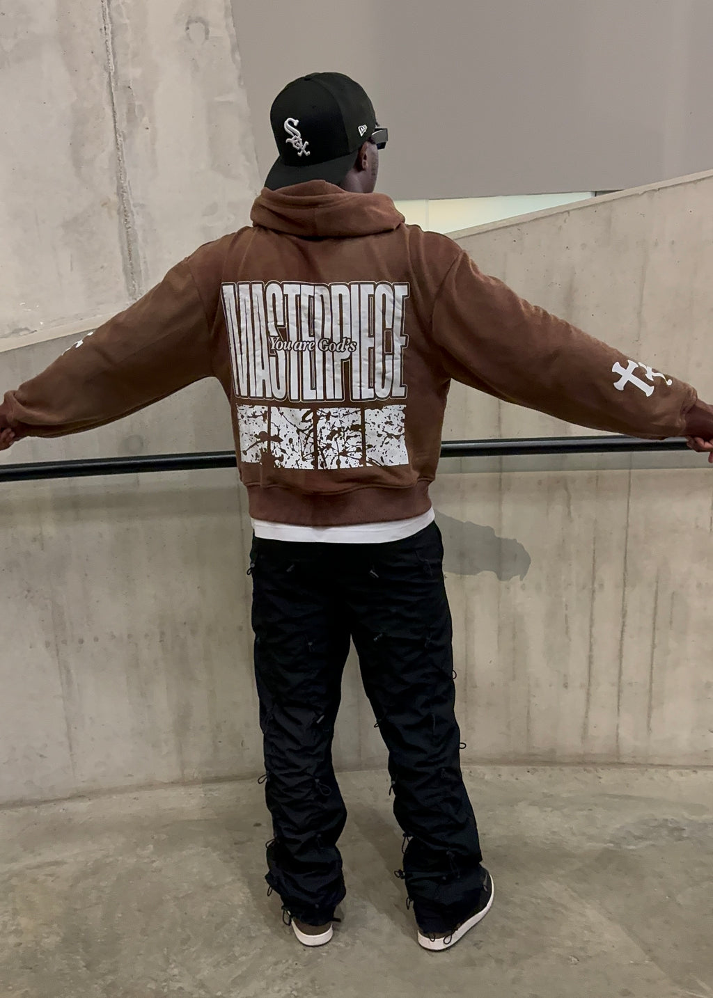 "GOD'S MASTERPIECE" Zip Hoodie - Mocha