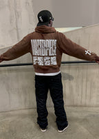 "GOD'S MASTERPIECE" Zip Hoodie - Mocha