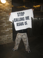 “JESUS CALLS” Tee in white (Unisex)