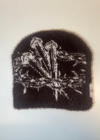 “PWRD BY GRACE” Satin Lined Mohair Beanie