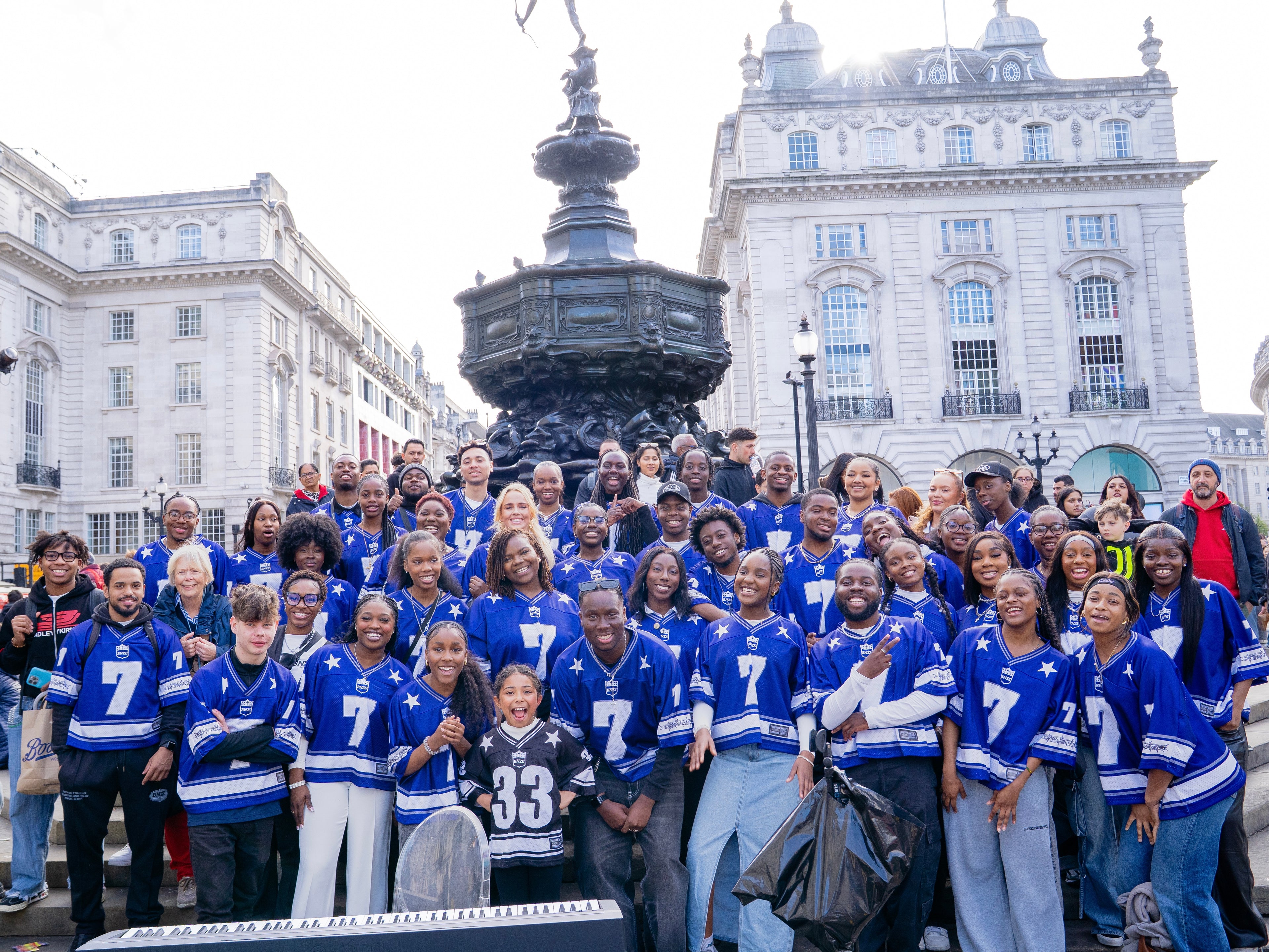 YHWH Mesh Jersey - Bleu Powered by Grace Choir Collective Edition