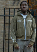 "GOD'S MASTERPIECE" Zip Hoodie - Pistachio
