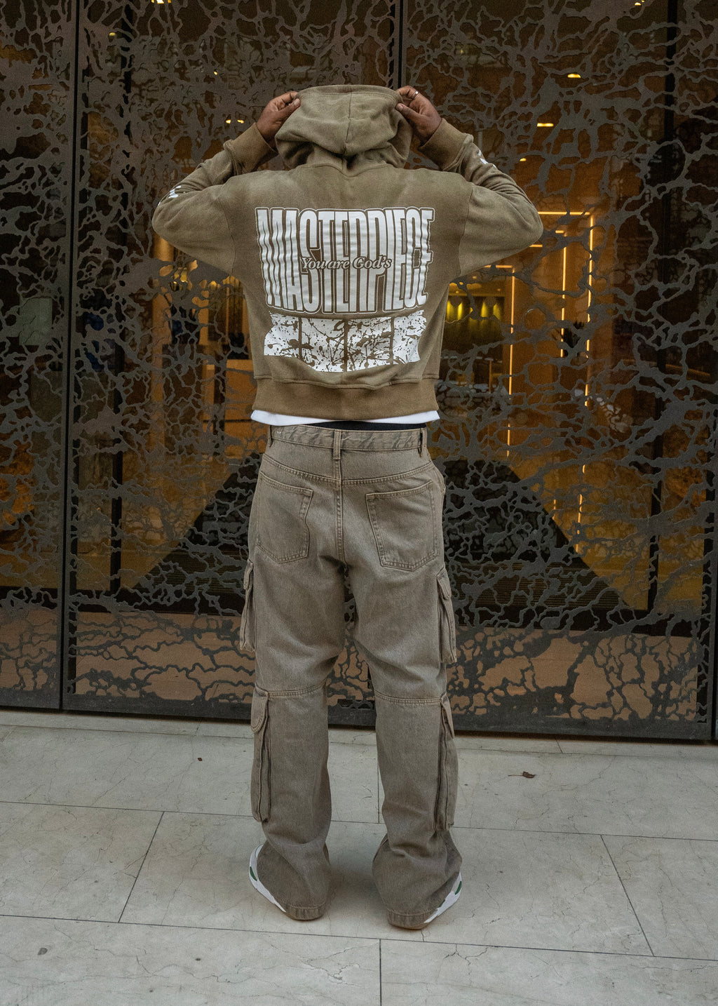 "GOD'S MASTERPIECE" Zip Hoodie - Pistachio