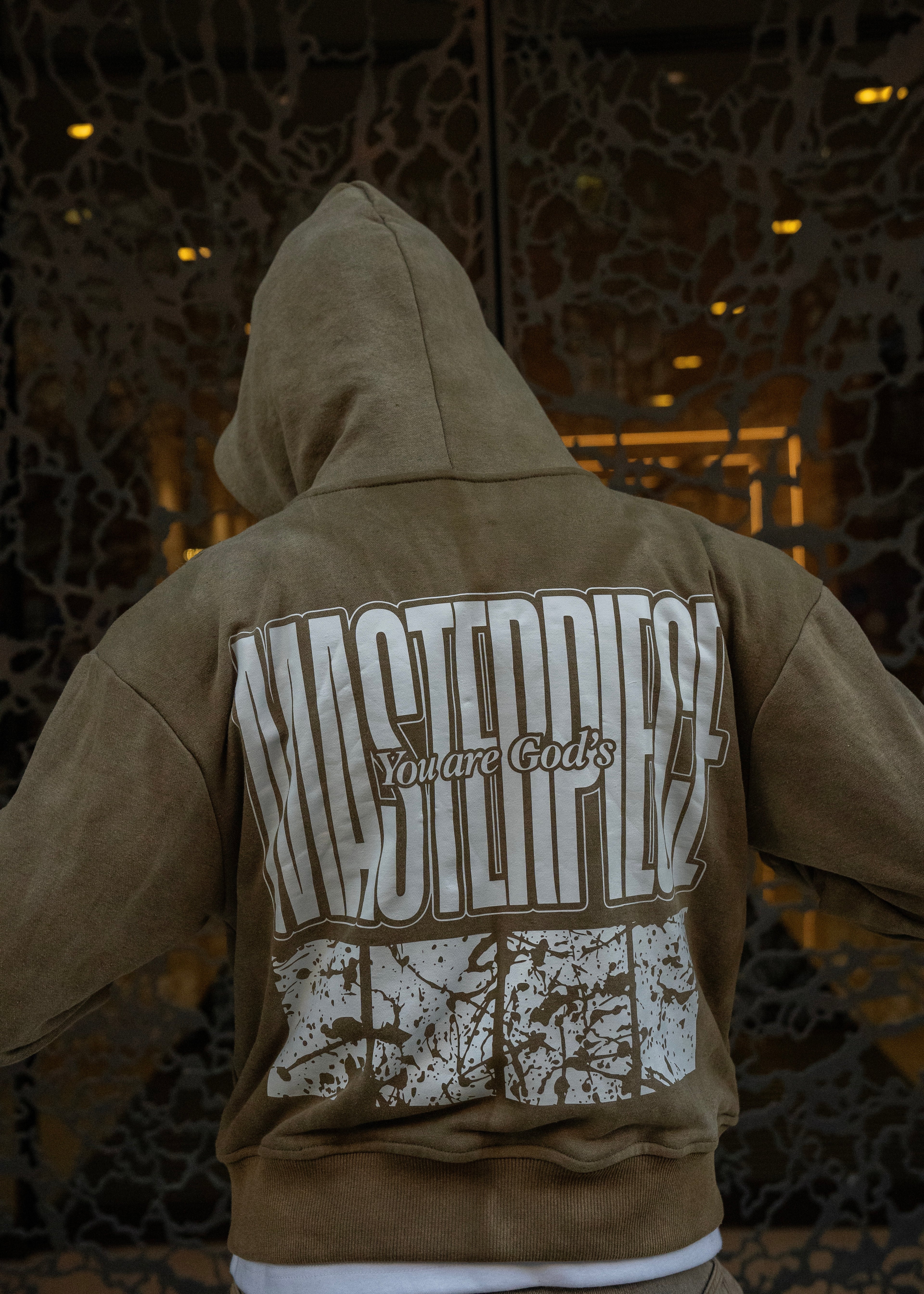 "GOD'S MASTERPIECE" Zip Hoodie - Pistachio
