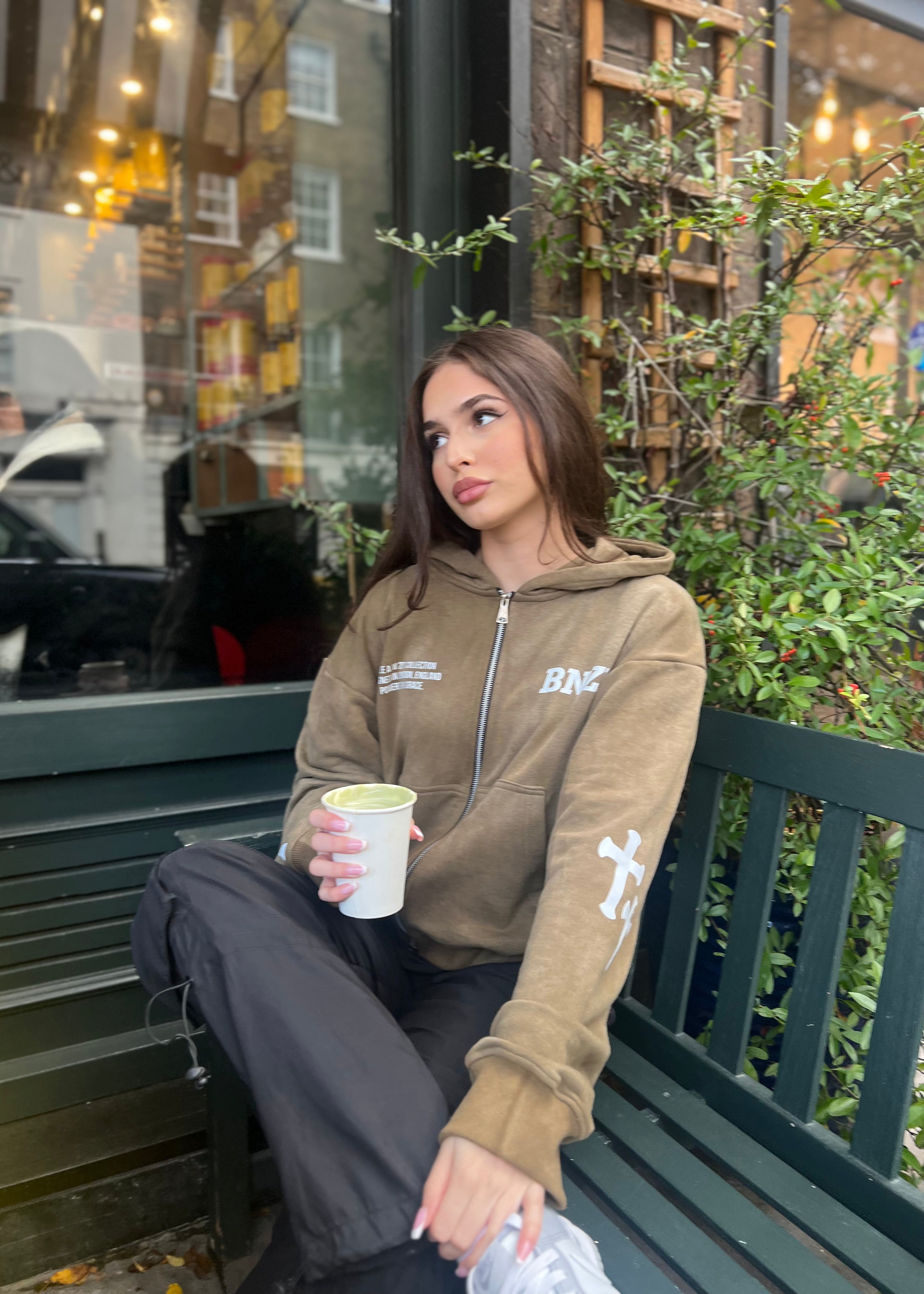 "GOD'S MASTERPIECE" Zip Hoodie - Pistachio