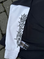 “All You Need”  - Waffle Sleeve Tee in Black/White (Unisex)