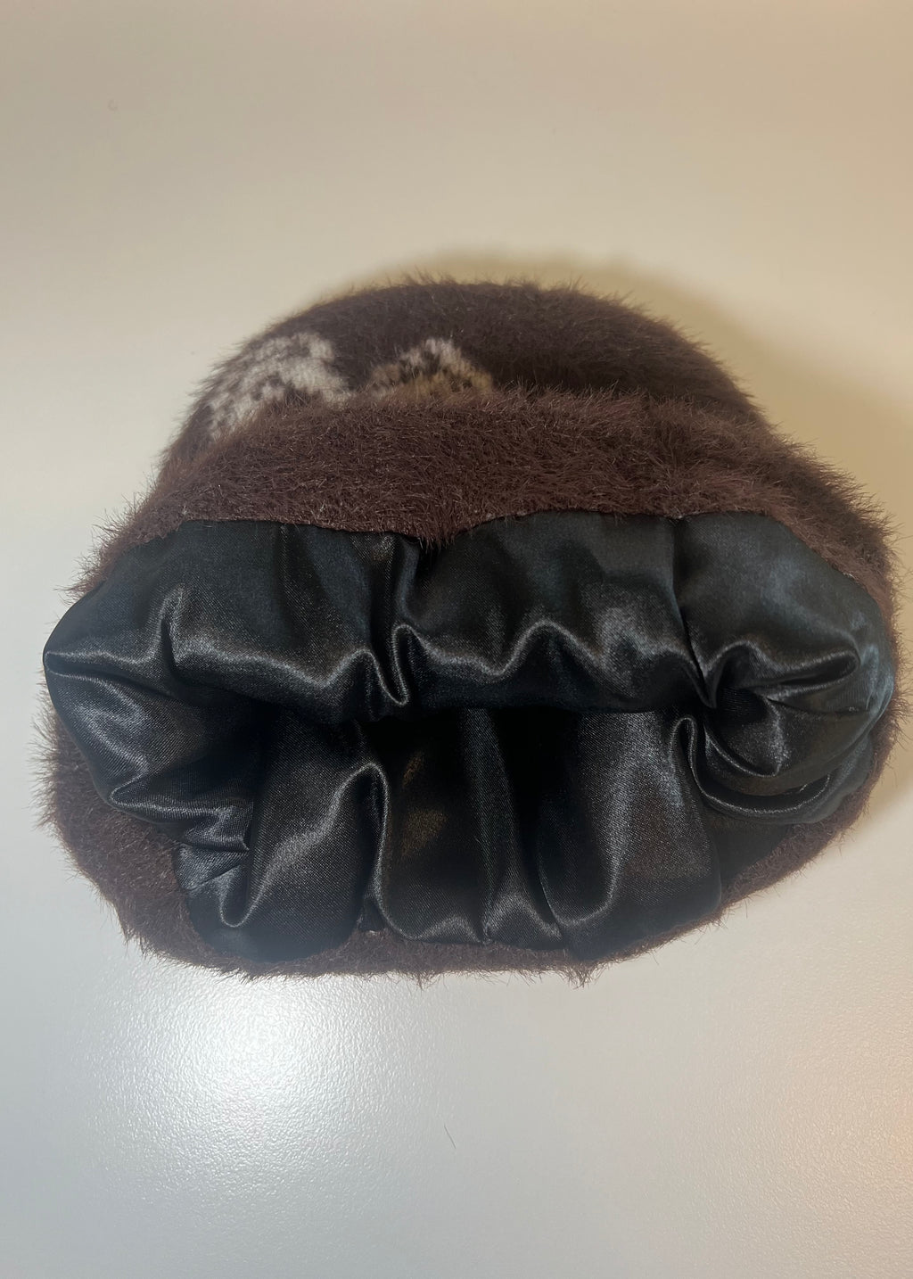 “PWRD BY GRACE” Satin Lined Mohair Beanie