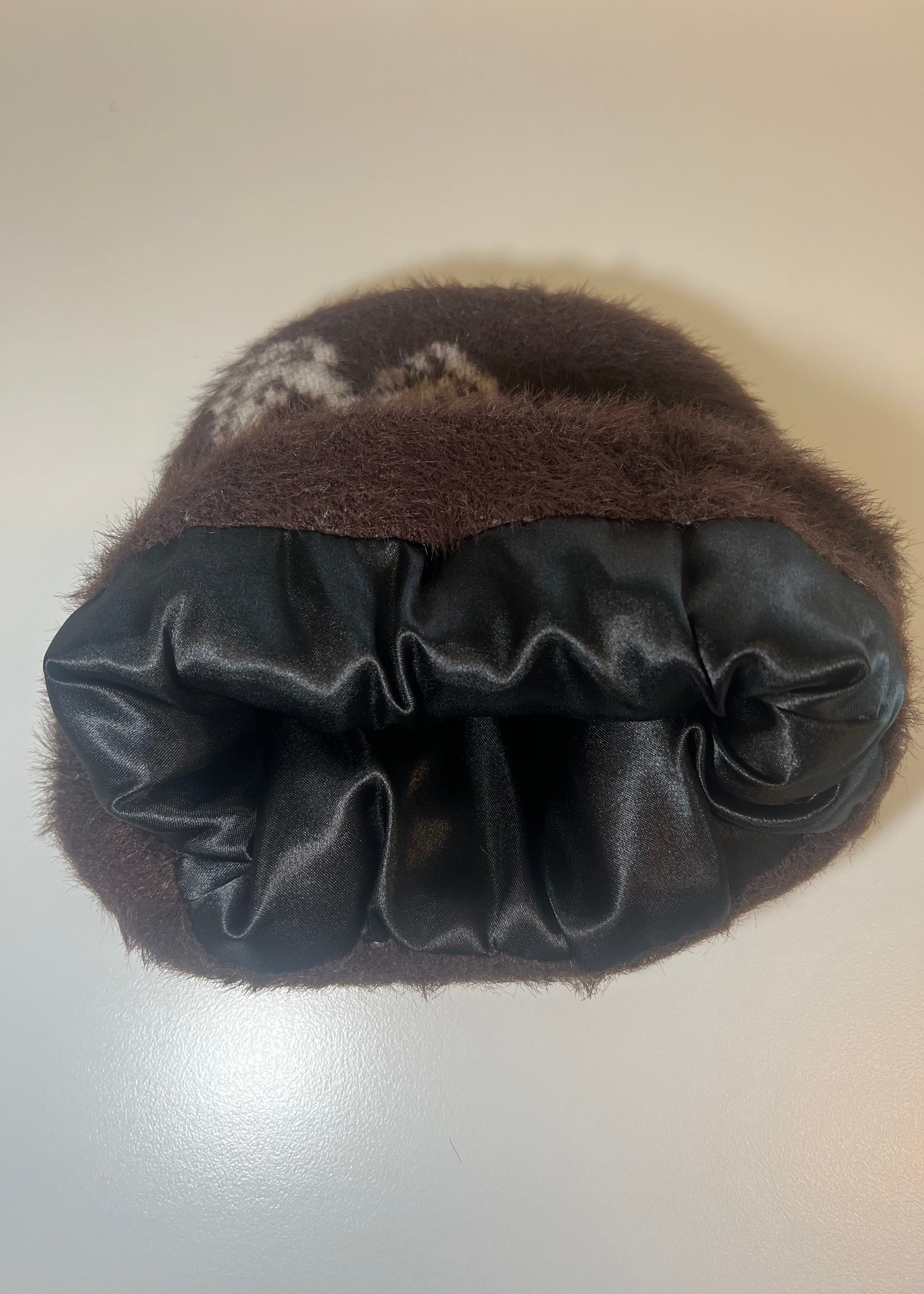 “PWRD BY GRACE” Satin Lined Mohair Beanie