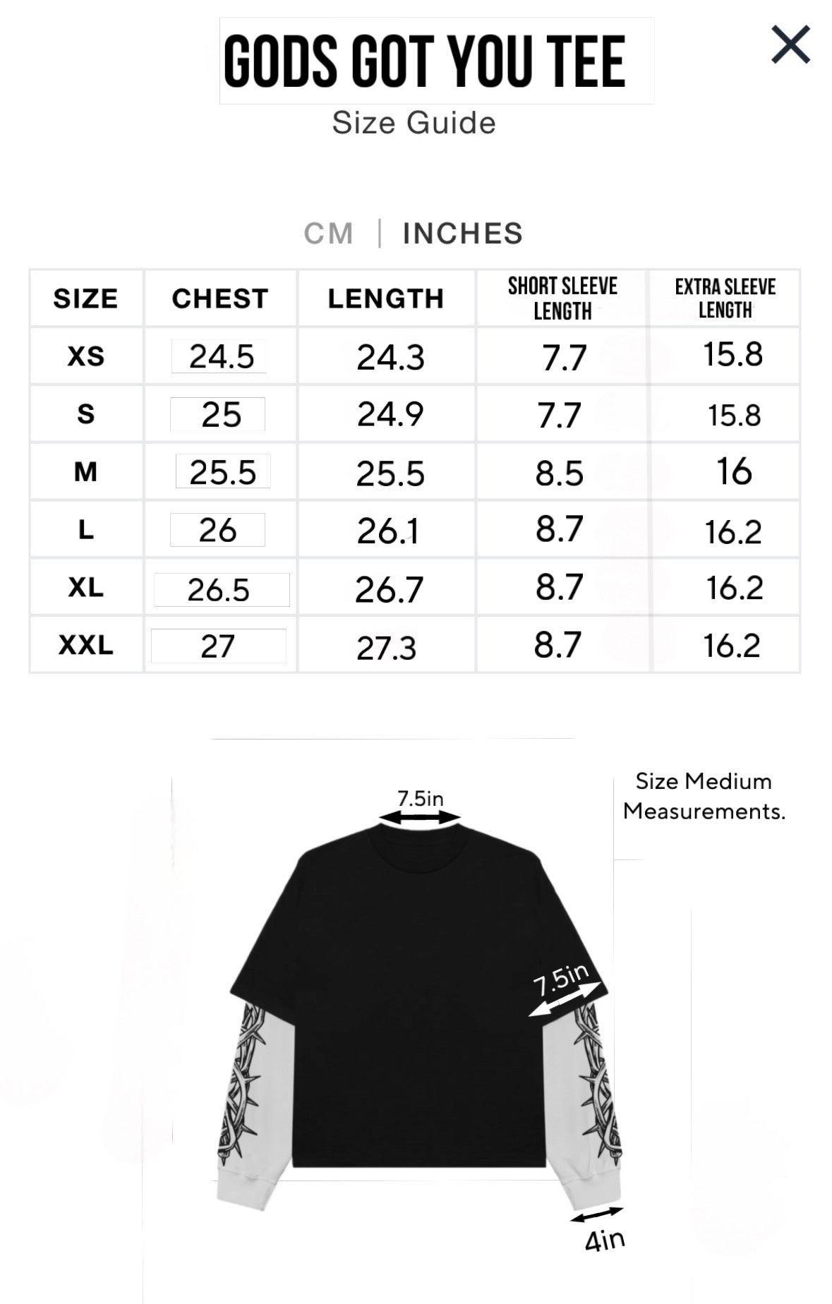 “All You Need”  - Waffle Sleeve Tee in Black/White (Unisex)