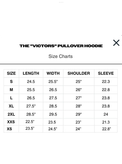 The “Victors” Pullover Hoodie - Blue (Preorder)